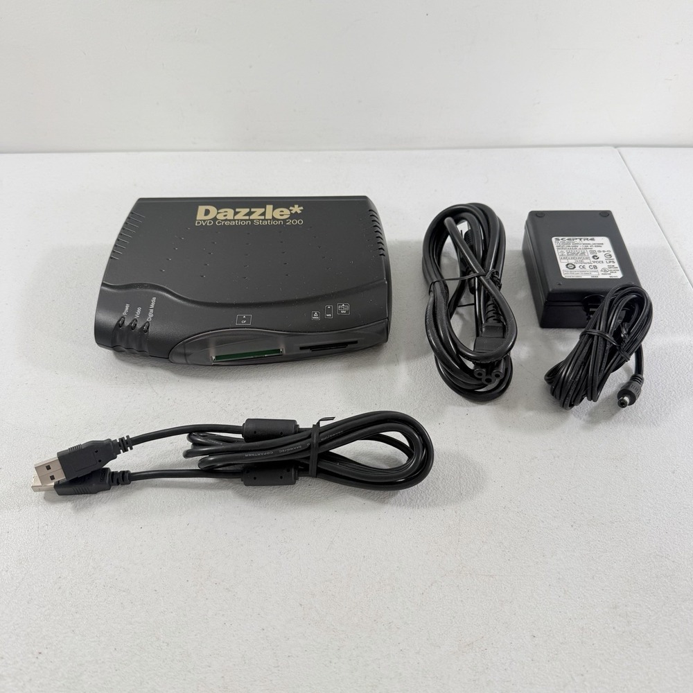 Dazzle DCS-200 DVD Creation Station 200 W/ USB Cable & Power Supply